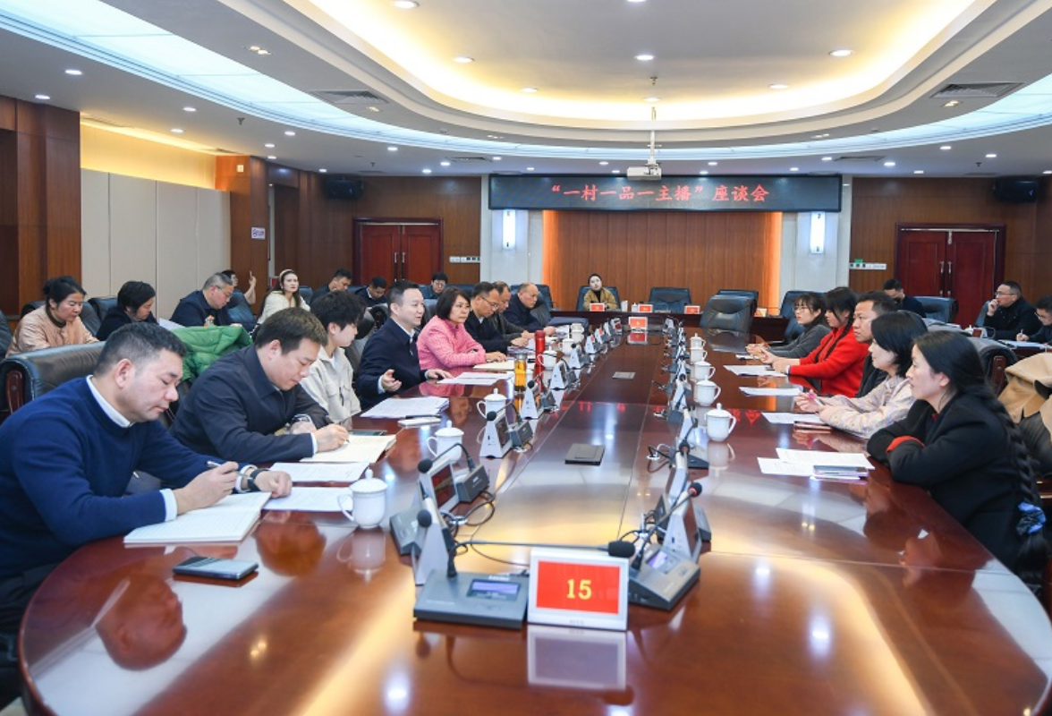 娄底市召开“一村一品一主播”座谈会