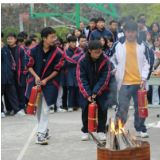 龙山消防走进县高级中学开展消防安全教育培训