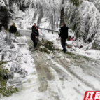 红视频丨龙山县成功应对低温雨雪冰冻天气