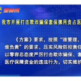 郴州市开展打击欺诈骗保套保挪用贪占医保基金集中整治工作