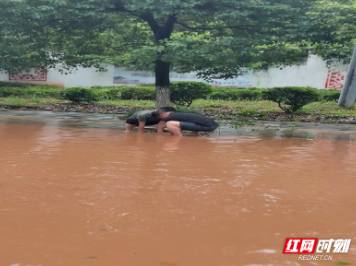 暴雨来袭 桂阳县樟市镇干部职工秒变“清理工”