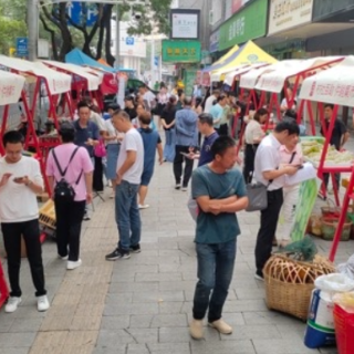 北湖路社区暖心小巷第一期“村社互助·供销集市”启动