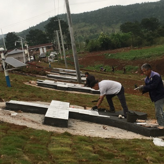 桂阳县樟市镇团结社区大塘脚水库建设正酣