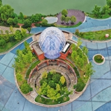 西湖美景，八月天嘞！航拍角度看长沙西湖公园