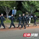 桃江公安开展大巡防 织密平安防护网