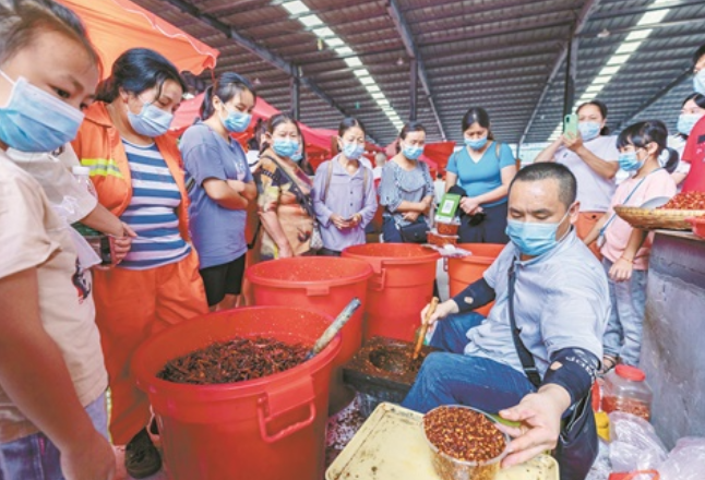 乾州农贸市场恢复开市