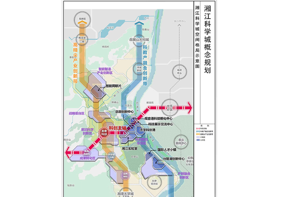 一轴两带六组团八片区！备受瞩目的湘江科学城规划来了