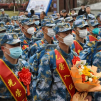 携笔从戎，张家界航院欢送554名定向培养军士入伍