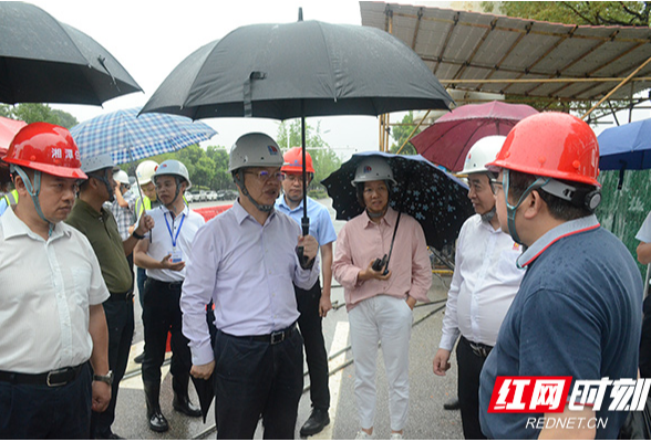 唐道明检查督导湘潭市住建领域防汛抗灾及污水处理质效提升工作