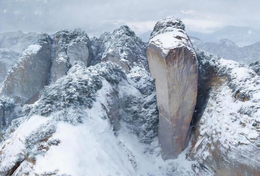 当丹霞遇见白雪 崀山浪漫雪域1月26日启幕