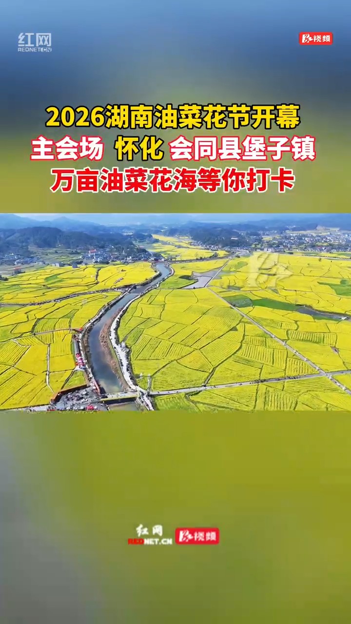 2026湖南油菜花节开幕