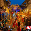 洪江古商城“喜送龙”燃爆元宵夜