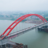 常益长高铁全线控制工程资水特大桥建设完工