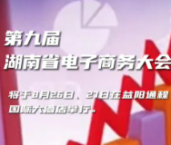 视频丨第九届湖南省电子商务大会将于26日至27日在益阳举行