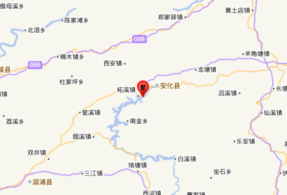益阳市安化县发生3.0级地震（塌陷地震）
