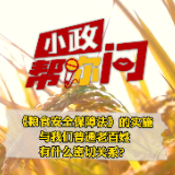 小政帮你问│《粮食安全保障法》实施，与你我密切相关