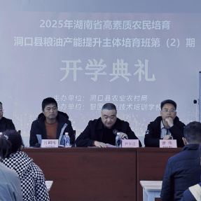 邵阳洞口:新农人忙“充电”,粮油产能提升再启航