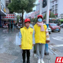 “您好，请走斑马线” ——洪江市安江镇志愿者交通劝导活动有序开展