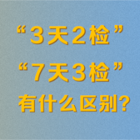 科普动起来 | “3天2检”和“7天3检”有什么区别？看完你就懂了！