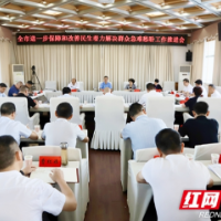 邵阳市委市政府专题部署推进保障和改善民生工作