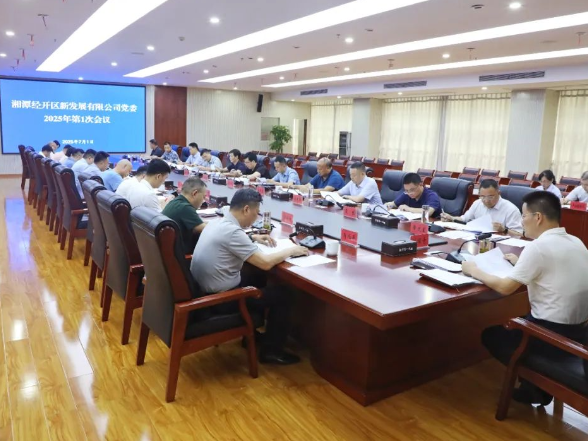 湘潭经开区新发展有限公司党委专题学习《党委会的工作方法》