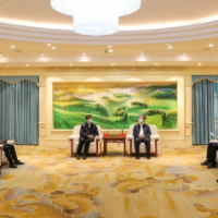 曾超群会见中国市政工程华北设计研究总院党委书记张毅一行