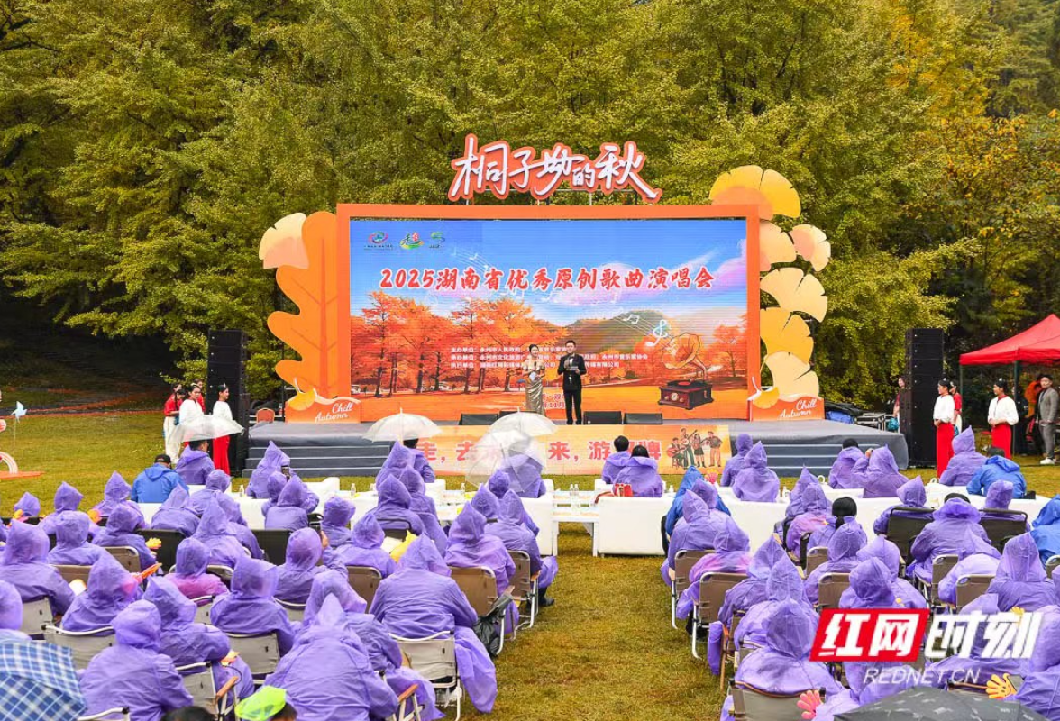 千年银杏下听音乐盛宴 “桐子坳的秋”唱响湖南原创好声音