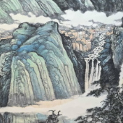 美术名家丨谭长德·参展作品：《清流急湍》《苗家新象》