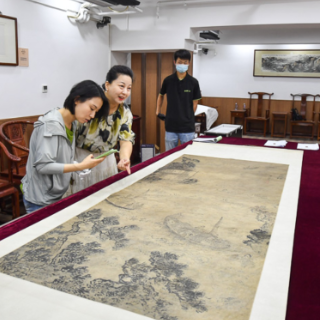 楼博的朋友圈丨“画中楼”遇见现实楼 武汉博物馆馆藏《岳阳楼图》轴“归乡”