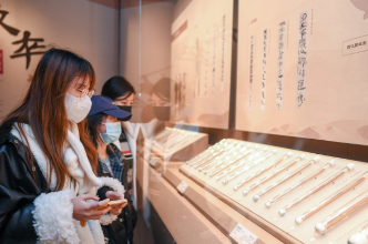  Exhibition of bamboo slips excavated in Gansu Province opens in Changsha