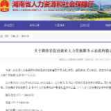 公示！这30家被拟认定为湖南省促进就业人力资源服务示范机构