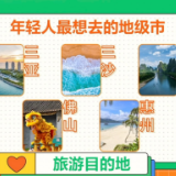 年轻人最想去旅游的地级市TOP5出炉啦！有你想去的吗？