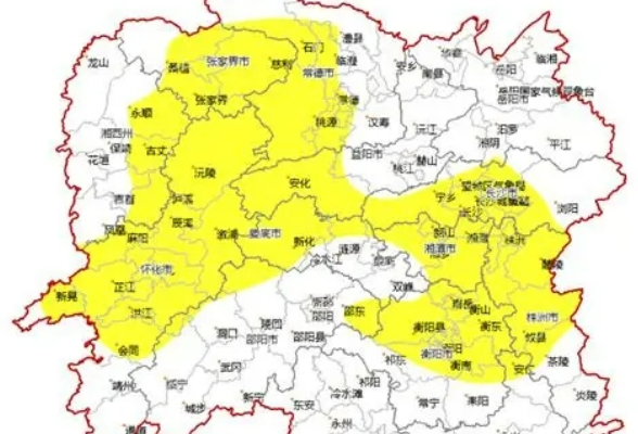 湖南发布今年首个高温预警！26日起强降雨来袭