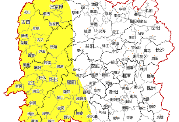 请注意！高温+暴雨+山洪+地质灾害，湖南四预警齐发