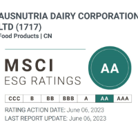 为中国食品行业创更高殊荣!澳优MSCI ESG评级跃升至AA级