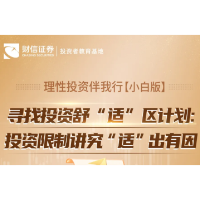 理性投资伴我行【小白版】丨寻找投资舒“适”区计划：投资限制讲究“适”出有因