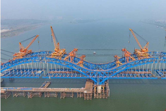 Muping Xiangjiang Grand Bridge Construction in Full Swing