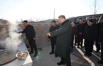 Xi visits flood-affected residents in northeast China