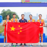 湖南赛艇小花闪耀沈阳 女子四人双桨亚青赛夺金