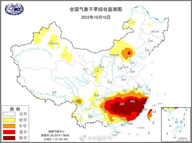 10省区市有中度至重度气象干旱，湖南等地特旱持续