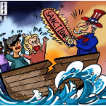 【真相|漫评】挥舞制裁大棒，美国伤人害己