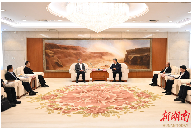 沈晓明在京拜访中国石化：深化互利合作 共促高质量发展