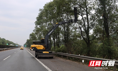 “绿化机械”齐上阵 高速公路通行更安全更高效