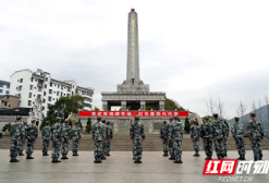 未入军营先铸军魂 桂东县组织预定新兵开展役前红色教育