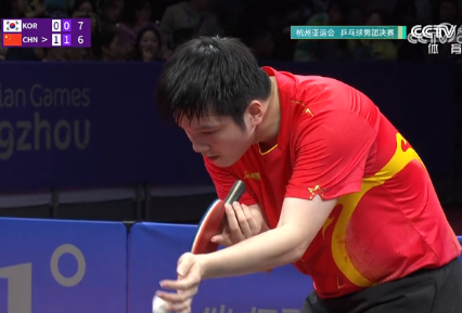 中国队战胜韩国队夺得杭州亚运会男乒团体金牌