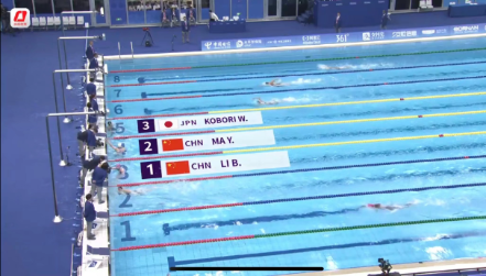 包揽金银！李冰洁、马永慧分获女子400米自由泳冠亚军