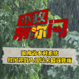 小政帮你问丨湖南省水利系统如何迎战入汛以来最强降雨