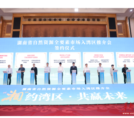 推动湘粤深度合作，湖南向湾区推介自然资源全要素市场