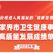 图说｜2023年张家界市卫生健康事业高质量发展成绩单