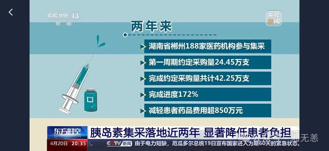 胰岛素集采落地近两年 湖南采购2235万支节约资金超7.1亿